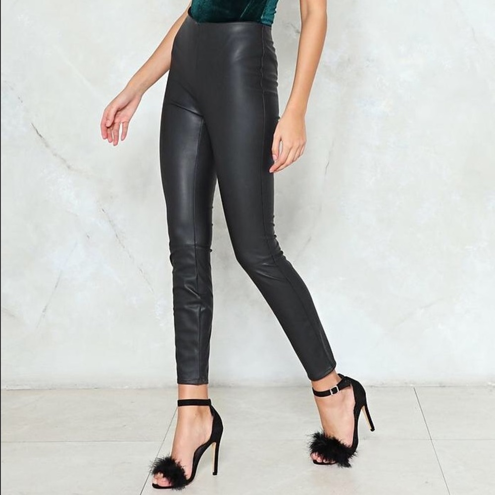 Vegan Leather Leggings